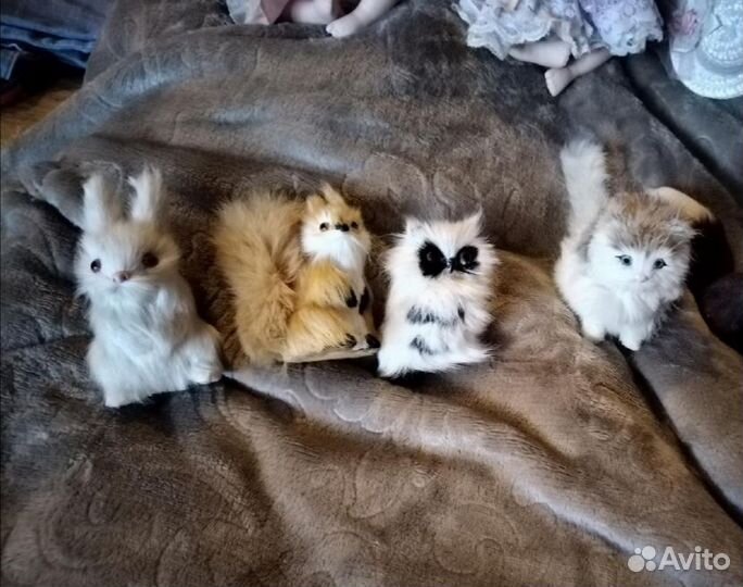 Животные мех и куклы керамика