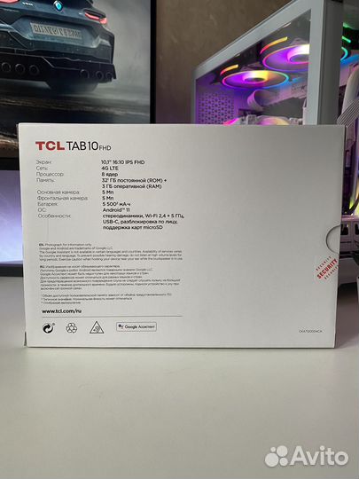 Планшет TCL Tab 10 FHD 4G (Новый)