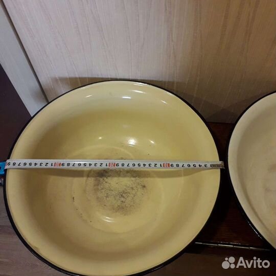Тазики эмалированные СССР (большие) б/у