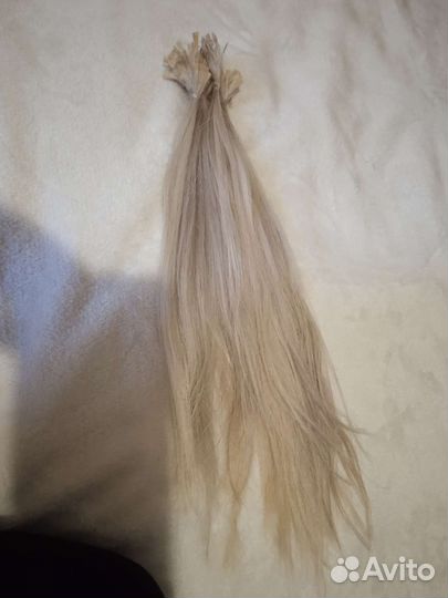 Волосы для наращивания блонд бу