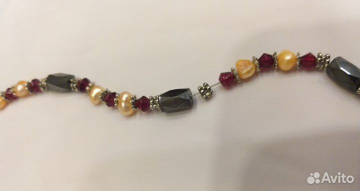 Магнитный гематитовый браслет трансформер