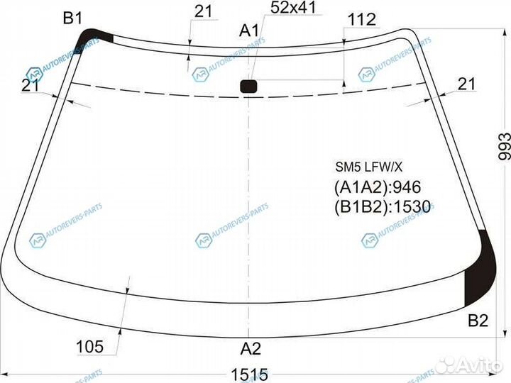 SM5 lfwx Стекло лобовое honda accord inspireinspir