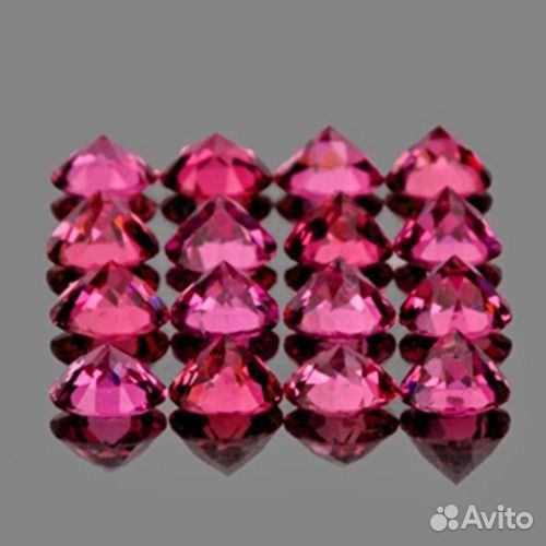 Гранат натуральный 1,47Ct 80шт 1,5мм VVS Круг