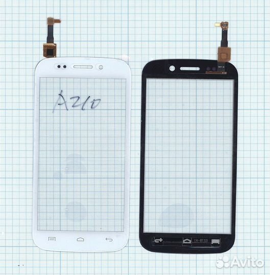 Тачскрин для Micromax A210 Canvas 4 белое
