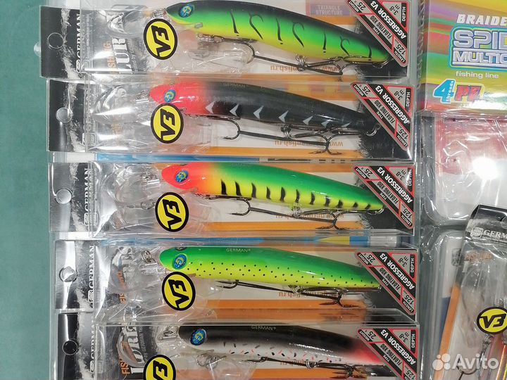 Воблер aggressor V3 german, 125мм 3 В одном