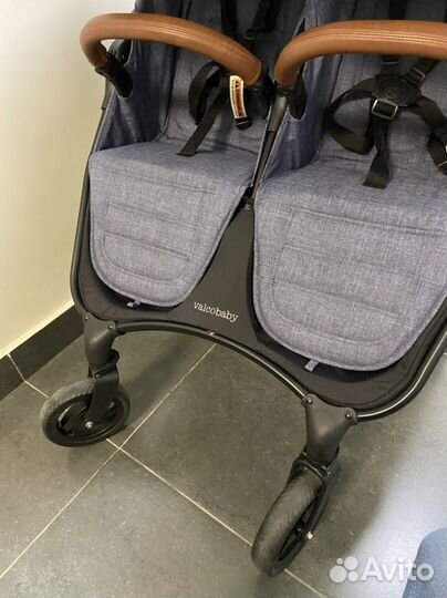 Коляска для двойни valco baby snap duo trend denim