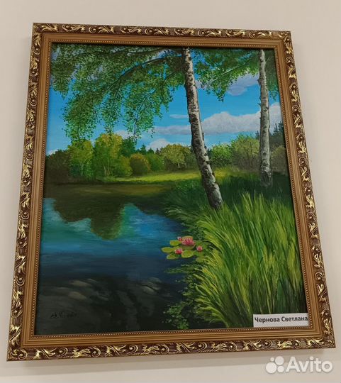 Картина акрилом на холсте