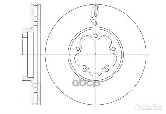 61460.10 диск тормозной передний вентилир Ford