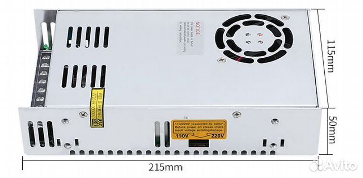 Блок питания 60В, 400 Ватт (S-400W-60V nvvv )