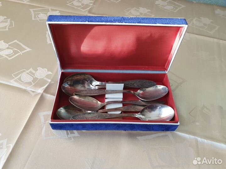 Ложки чайные и кофейные серебро СССР