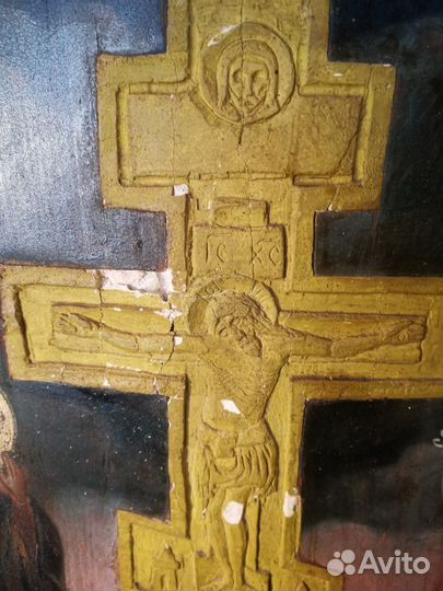 Икона Распятие Христово 19 век