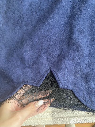 Платье темно синее