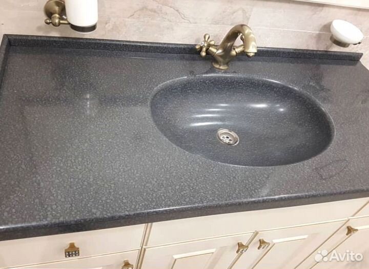 Столешница для ванной и кухни из искуственного кам