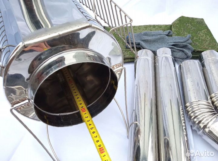 Печь походная Кабанчик на 15 литров с решетками