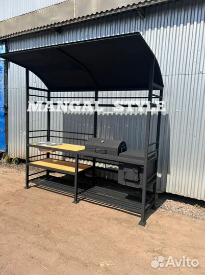 Мангал в стиле лофт