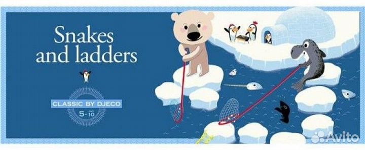Djeco Настольная игра Сачки и лестницы 05208 новая