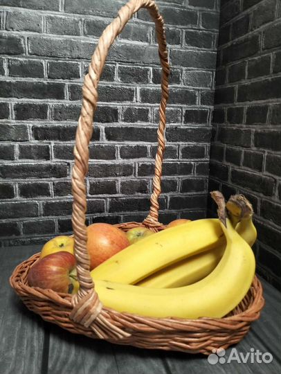Корзина плетение из бумажной лозы