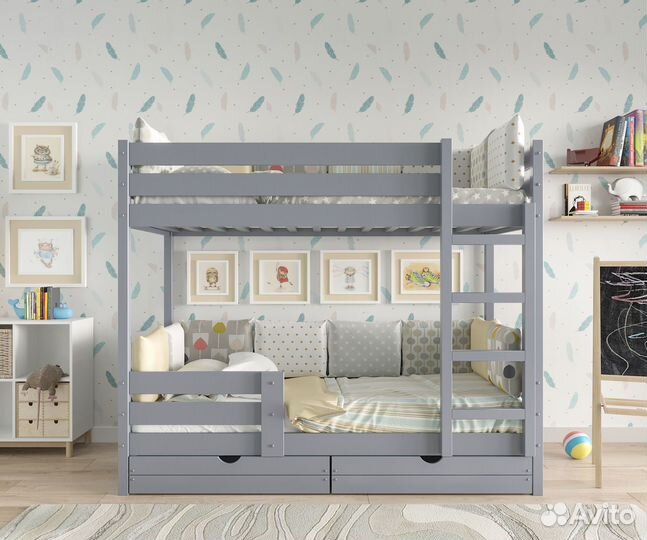 Двухъярусная кровать детская