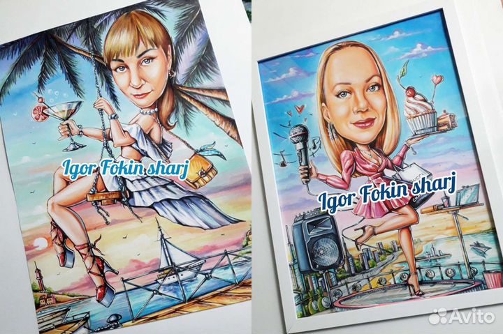 Шарж по фото. Шаржист на праздник