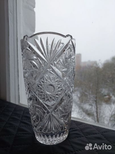 Хрустальная ваза 20 см