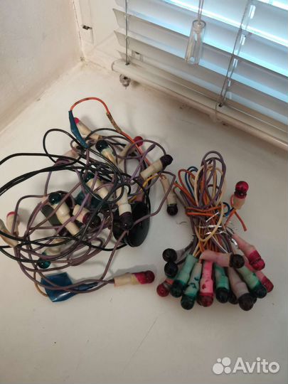 Электрическая гирлянда на ёлку СССР 3 штуки