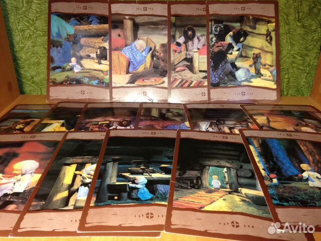 Три медведя СССР, 86 год, сказка в открытках