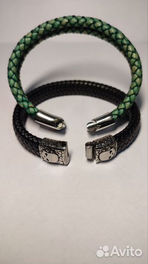 Кожаный браслет мужской