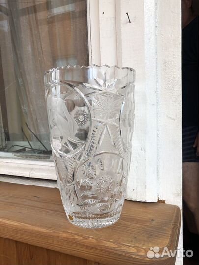 Ваза Хрусталь Богемия Чехия