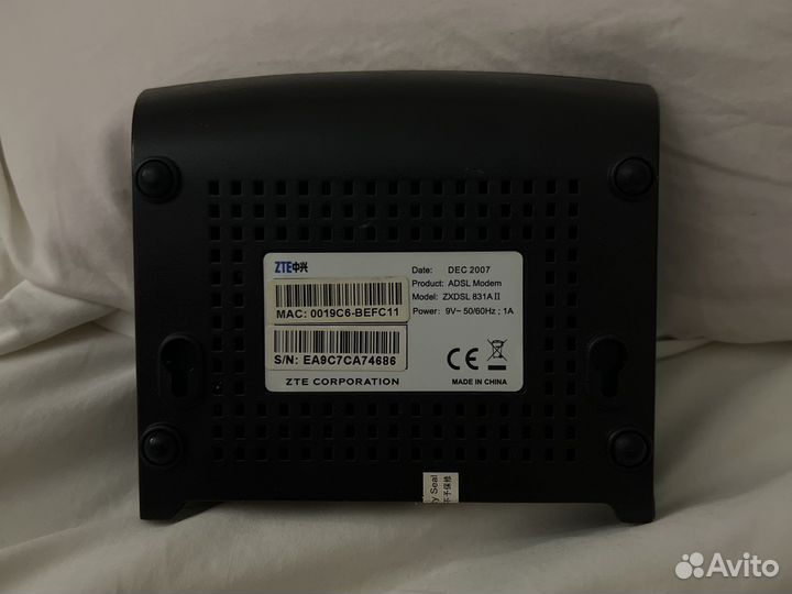 Роутер ZTE zxdsl 831 series
