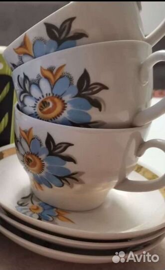 Блюдце СССР. Чайный сервиз. Чайный набор