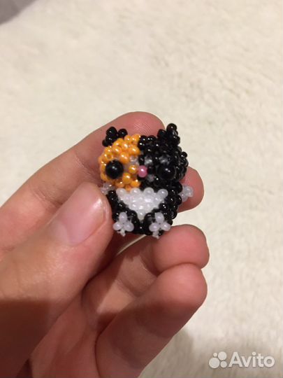 Котик из бисера
