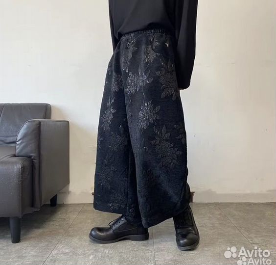 Широкие оверсайз брюки в японском стиле