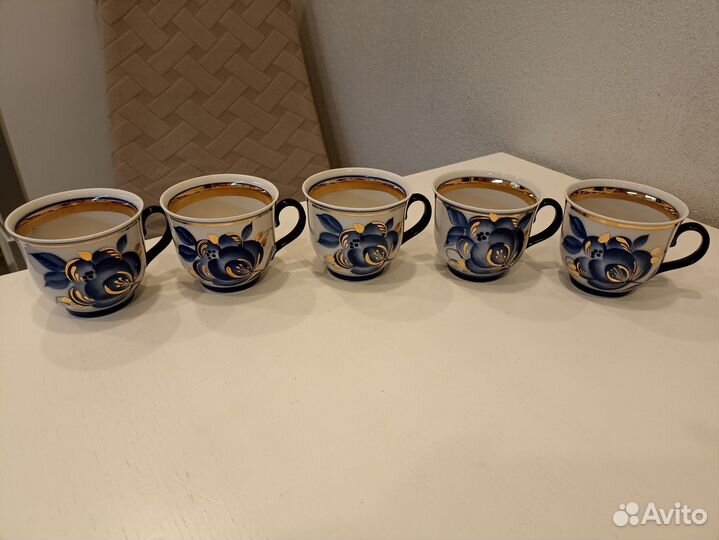 Гжель чашки чайные, кружки, чайная пара