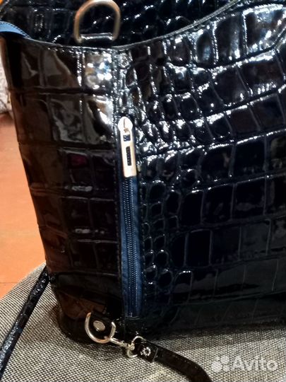 Женская сумка рюкзак из натуральной кожи Италия