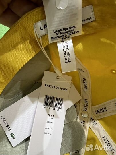 Бейсболка lacoste новая оригинал
