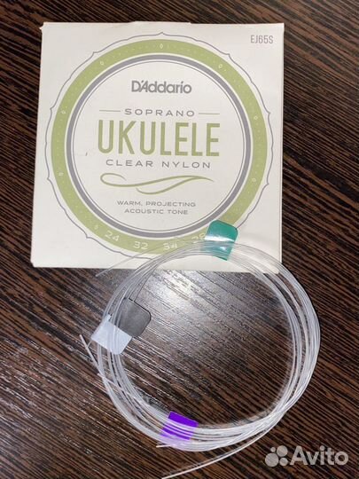 D'Addario EJ65S Набор 4 струны для укулеле сопрано