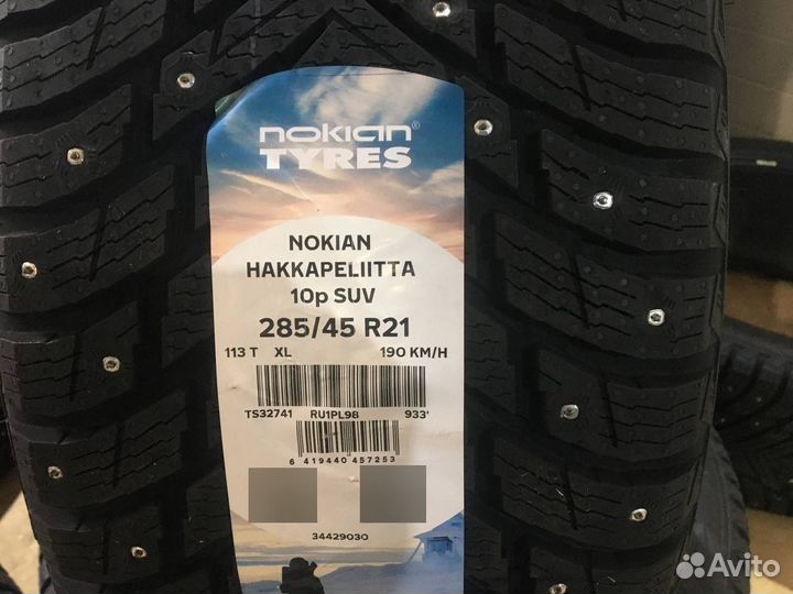 Nokian Tyres Hakkapeliitta 10p SUV 285/45 R21 113T