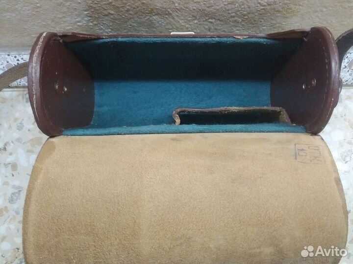 Кожаный кофр, футляр, чехол для бинокля 8х30 СССР