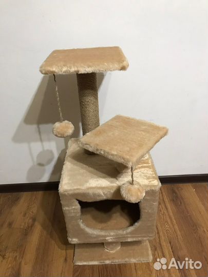 Домик для котика с когтеточкой