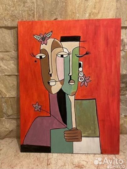 Картина абстракция акрил