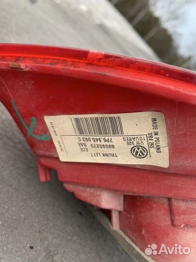 Продам фонарь задний левый на Tuareg NF