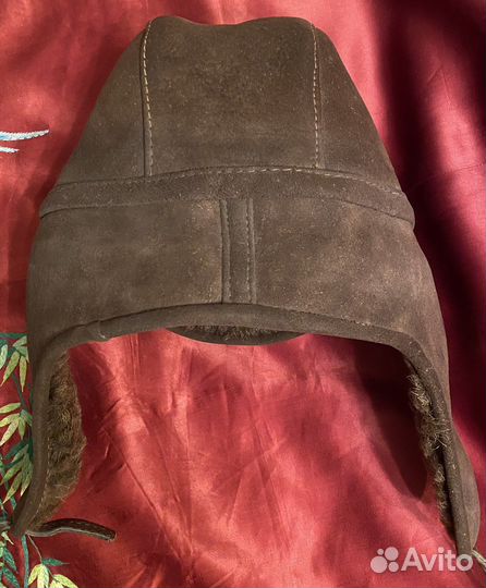 Шапка ушанка из овчины