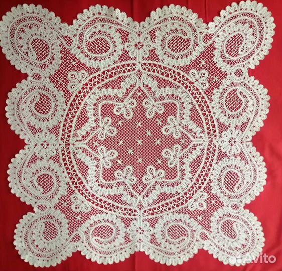 Винтаж. Старинная скатерть. Вологодское кружево