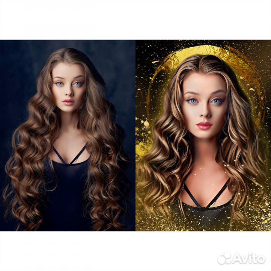 Дрим арт, печать на холсте, портрет по фото, шаржи