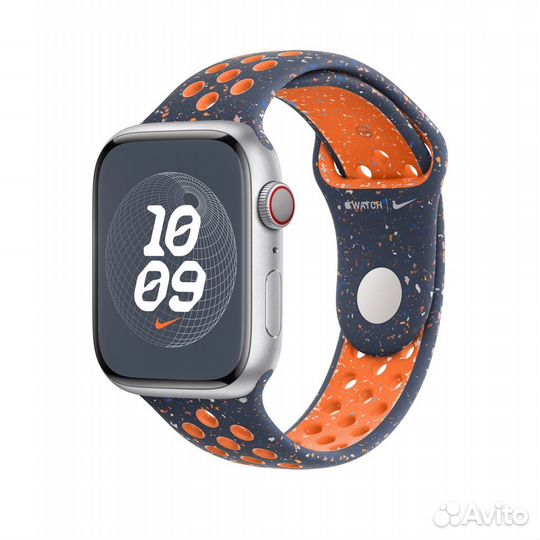 Ремешок Apple Blue Flame Nike Sport Band 45mm M/L