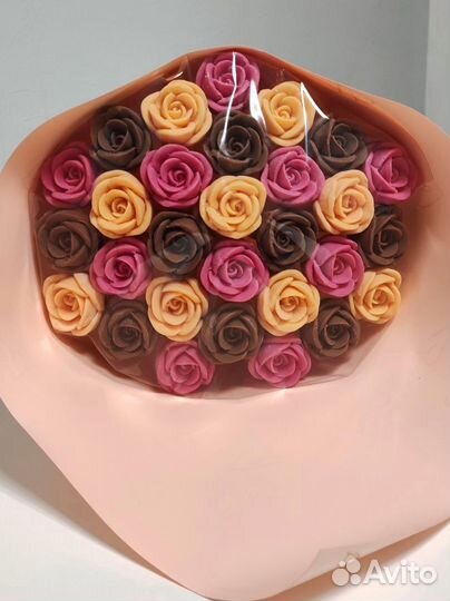 Розы из Бельгийского Шоколада - 29 шт в Букете