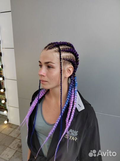 Афрокосы, брейды, боксерские косы, афрохвост