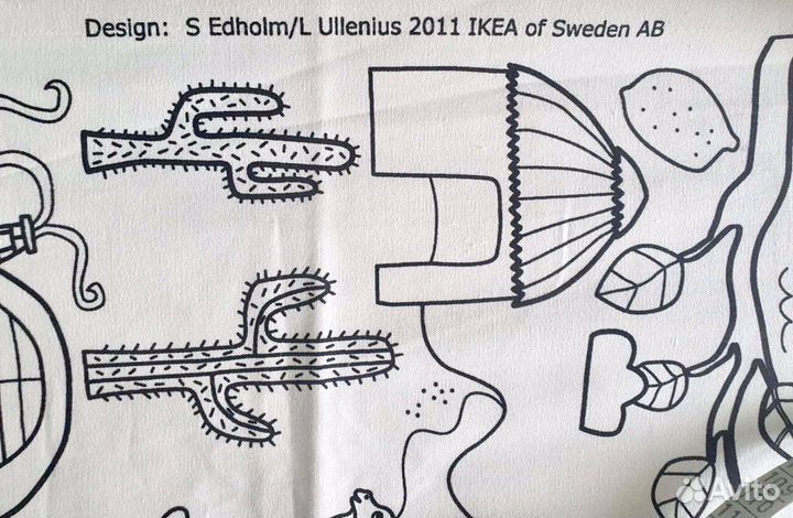 IKEA ткань раскраска, можжевельник обои интерьер