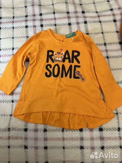 Футболка с длинным рукавом для девочки