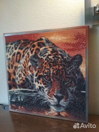 Алмазная мозаика Леопард